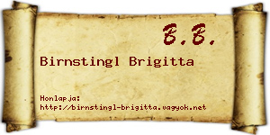 Birnstingl Brigitta névjegykártya